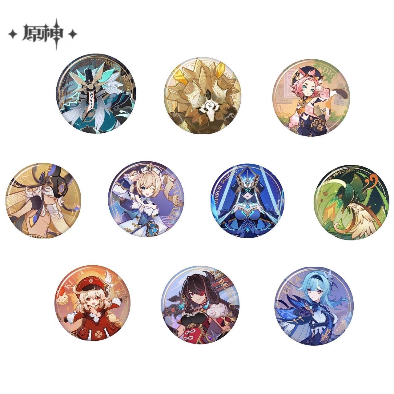 公式正規品 七聖召喚 缶バッジ 原神 魔偶剣鬼 ヒルチャール•岩兜