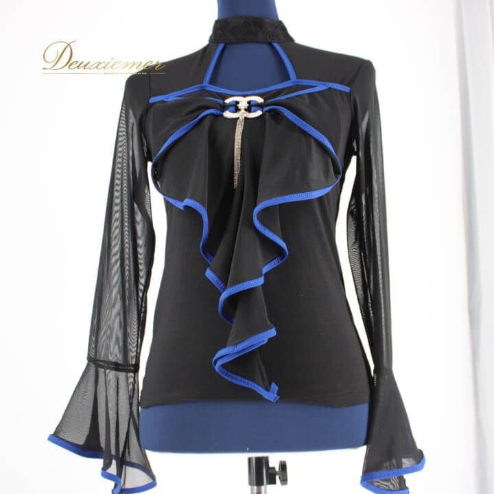 【美品 社交ダンス衣装】スカート レッスンウェア 練習着 ICHIOKU 青 美品 社交ダンス衣装】スカート レッスンウェア 練習着 ICHIOKU