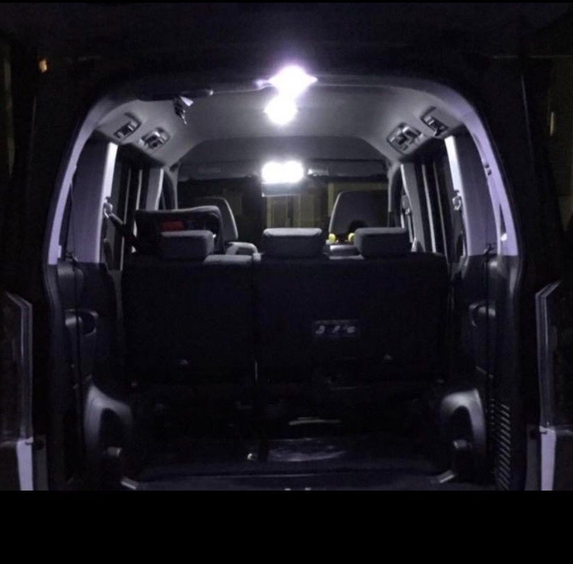 ドア両開き グランビア COB全面発光 LED ルームランプ バックランプ H4 ヘッドライト ウェッジ球セット 車内灯 室内灯 交換用 パーツ