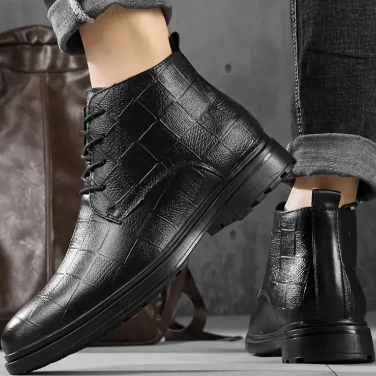 楽天市場】牛革 ドレープブーツ メンズ ブーツ サイドジップ サイド