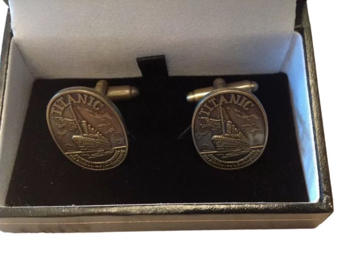 タイタニック ＴＩＴＡＮＩＣ カフスボタン カフリンクス 英国製