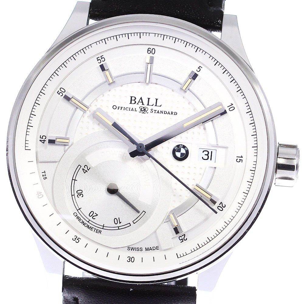 ボールウォッチ BALLWATCH PM3010C-PCFJ-SL BMW パワーリザーブ 自動巻き メンズ良品保証書付き_804644
