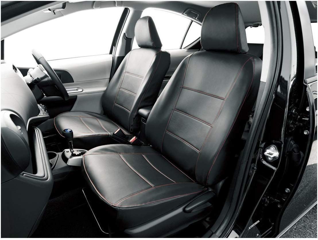 ボンフォーム BONFORM シートカバー ソフトレザーR M5-15アクア 2列車 M5-15アクア レッド 4497-51R