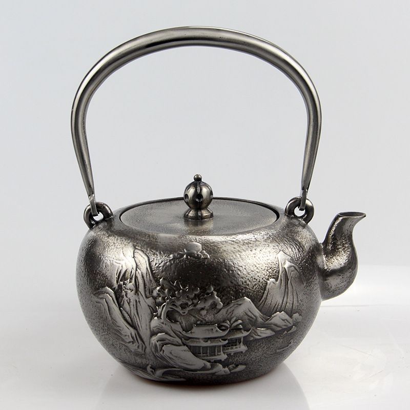 注目◇佳品 職人手作り南部鉄器 老鉄瓶 壺 鉄やかん 鉄分補給 鉄