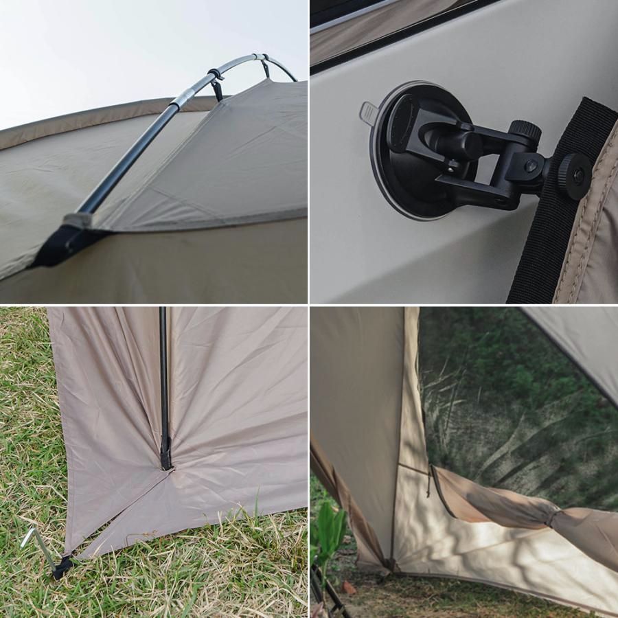 1〜6人用 キャンプや車中泊が捗るカーサイドスタイル