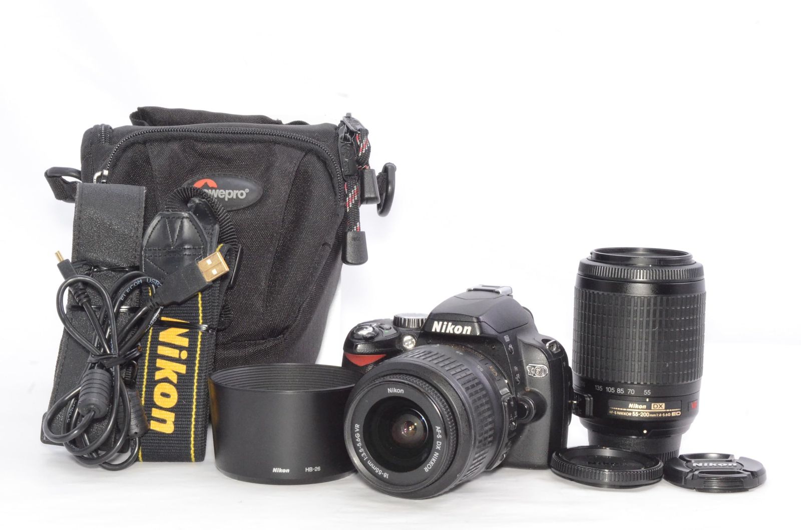 ❤️簡単操作❤️ Nikon D60 ダブルレンズセット バッグ付き 美品 初心者歓迎 Nikon D60 ダブルレンズセット 簡単操作 バッグ付き