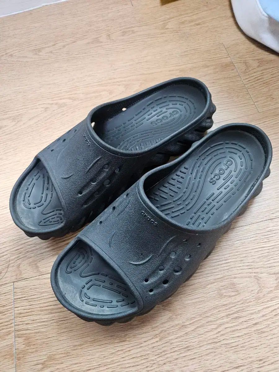 crocs クロックス Ecco エコー スライド 黒 265 US8
