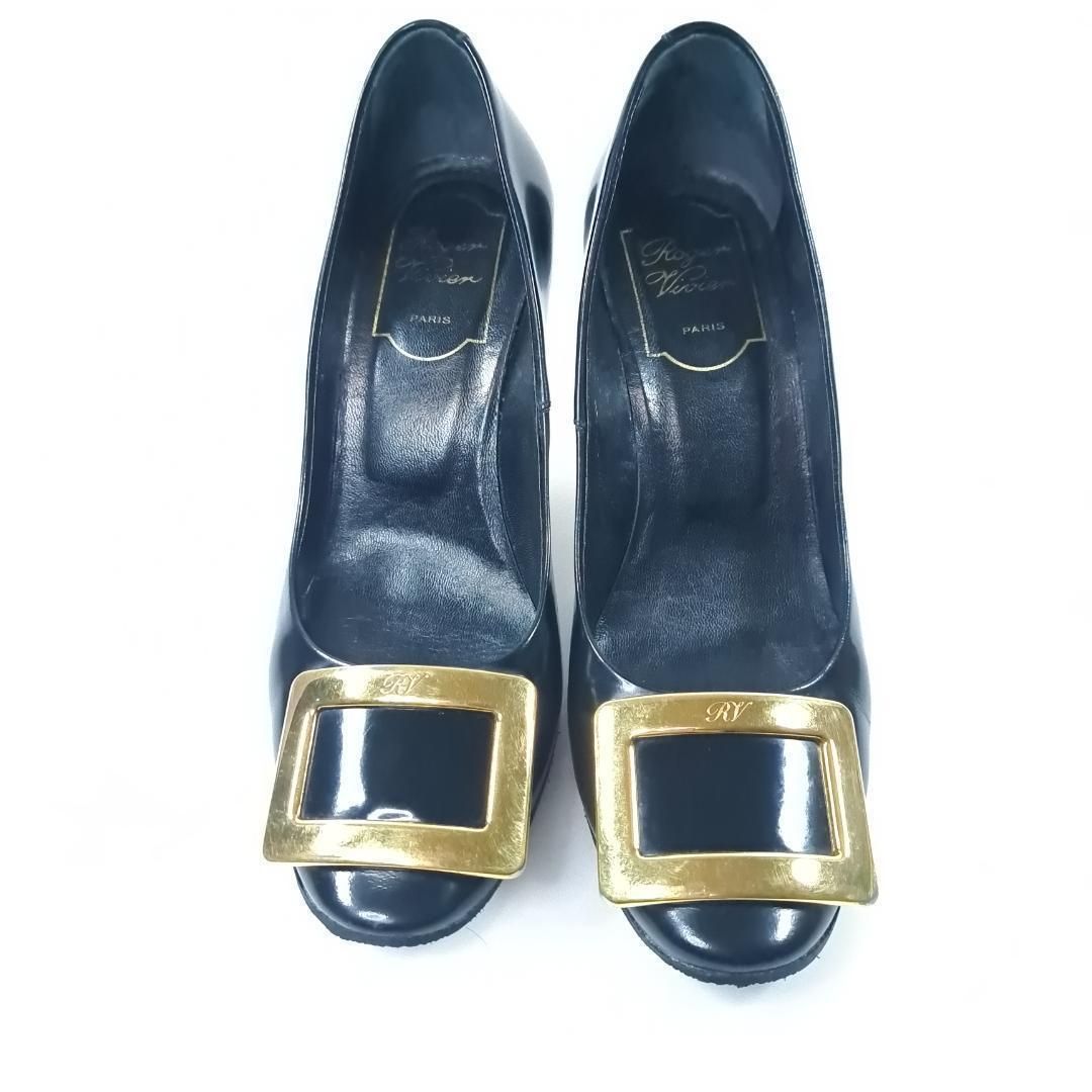 Roger Vivier ロジェヴィヴィエ パンプス ゴールドヒール パテント