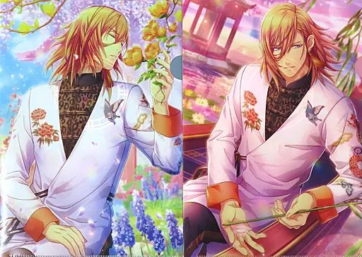 中古】クリアファイル 神宮寺レン A4クリアファイル2枚セット 雪月花