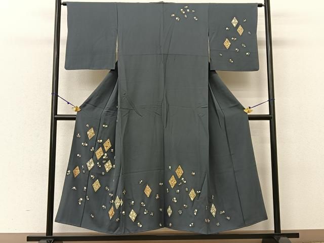 C281正絹　鈴乃屋　袷　訪問着　金彩　極美品　着物 楽天市場】【新古品】 訪問着 着物 正絹 袷 薄ピンク地 金通し
