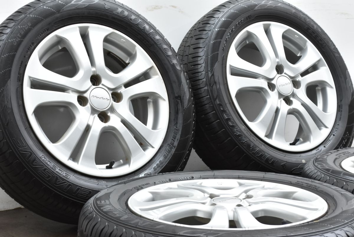 バリ溝 ホンダ 純正 モデューロ 15in 5.5J 50 PCD100 ダンロップ エナセーブ EC204 185|65R15 GB3 GB4 GP3 GP4 フリード スパイク