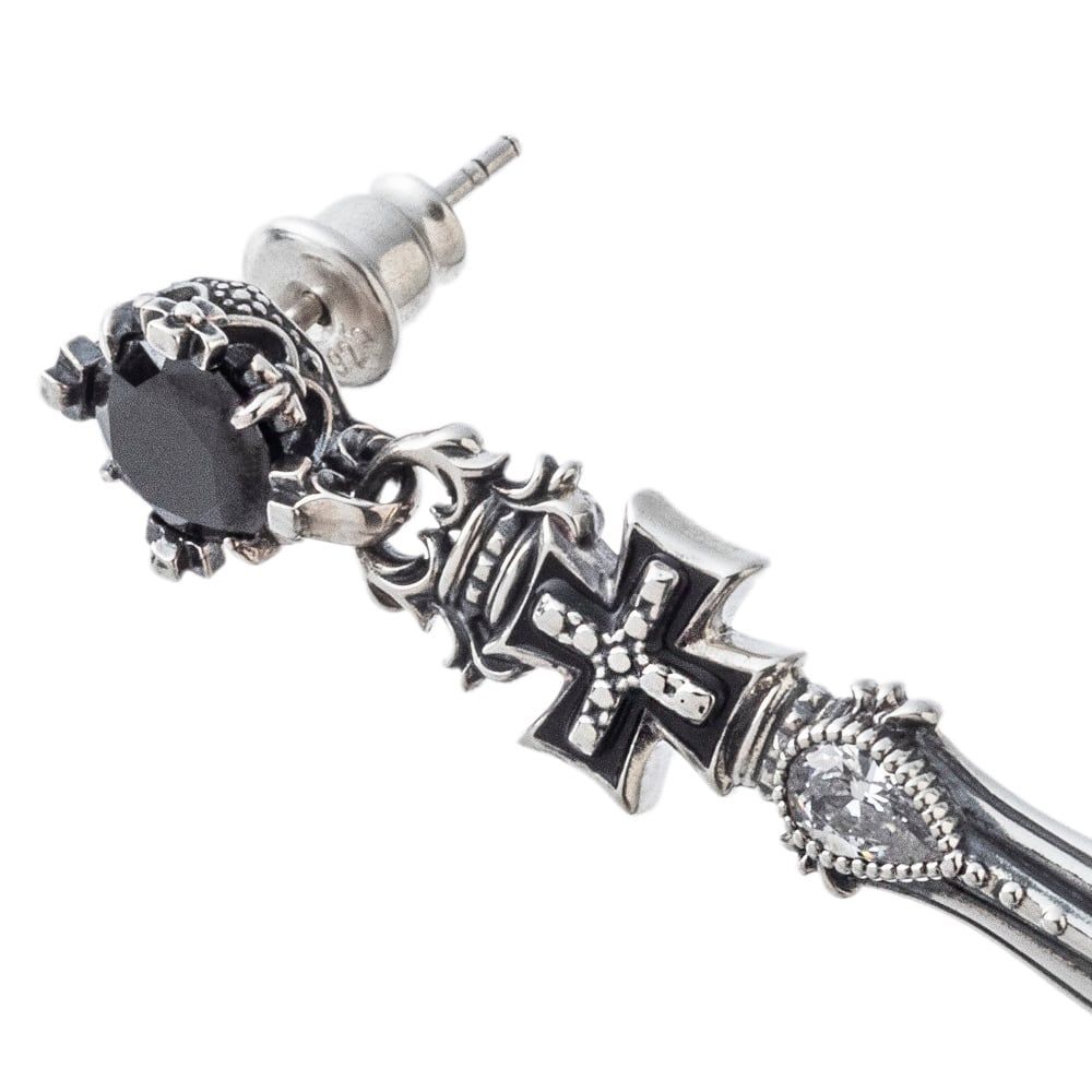 クロスソードピアス アルテミスクラシック シルバー ジュエリーブランド NEXPOTALLINN_EU