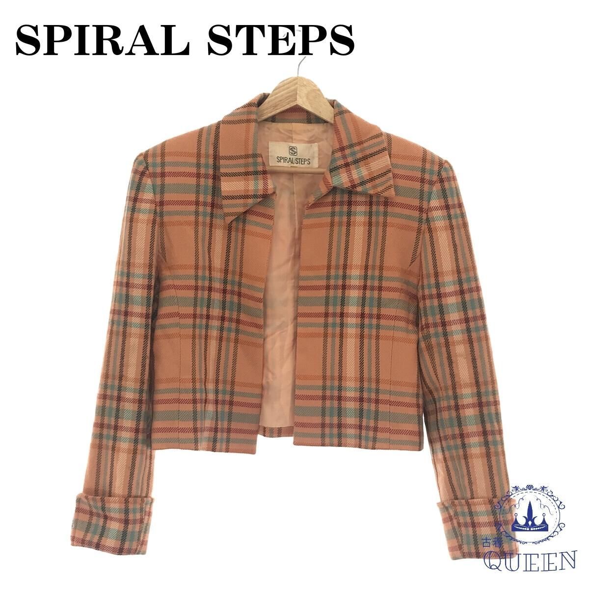 SPIRAL STEPS ジャケットアウター チェック 40 キュプラ 日本製 SPIRAL STEPS ジャケット アウター チェック 40 キュプラ 日本製