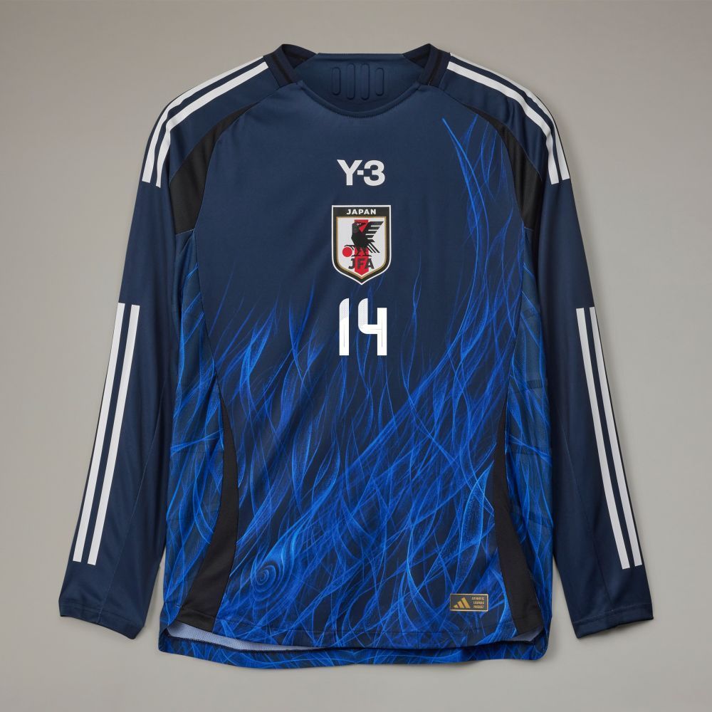 洋服通販 - 新作アイテムを 長袖 Y-3 サッカー日本代表ユニフォーム2024 ホーム14番 伊東 ウェア