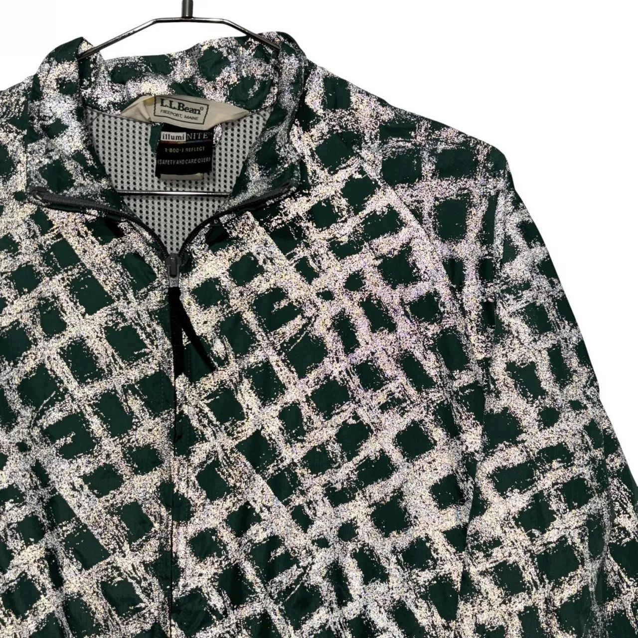 90s USA製 L.L.bean illumiNITE Cycling Nylon JKT W's S D.GREEN