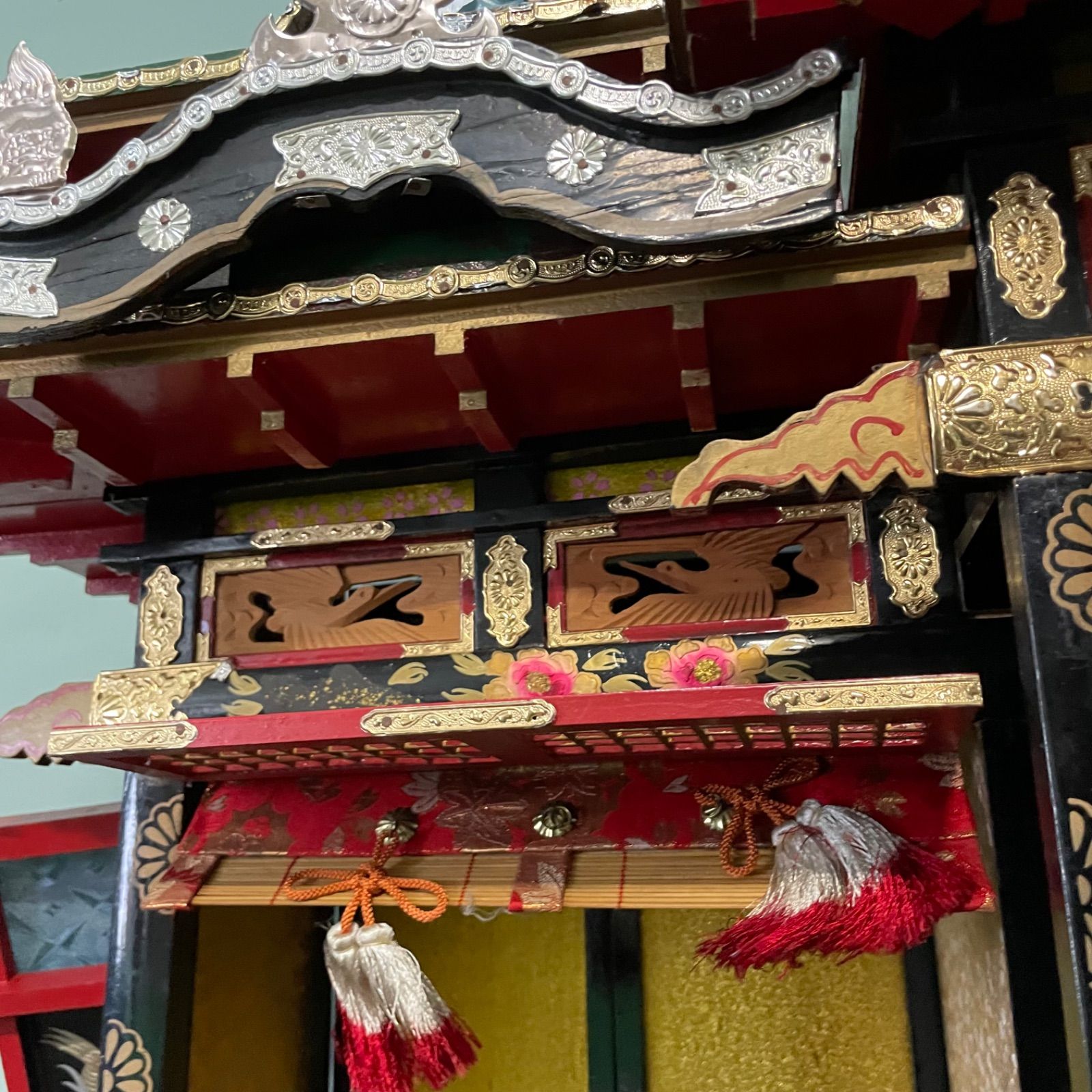 ♭ 豪華 大型 御殿 雛 雛御殿 御殿飾り ひな人形 時代雛 雛人形 三ツ屋