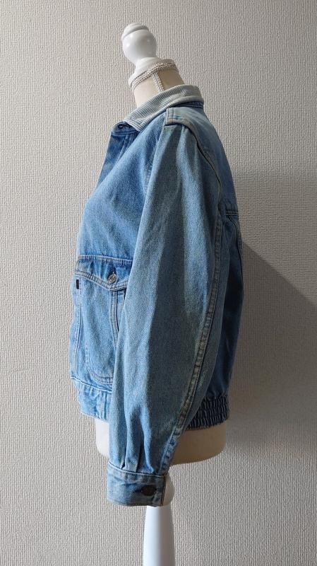 80-90’s Levi s 57511-0214 A2-Type” 襟コーデュロイ デニムジャケット L デカパッチ