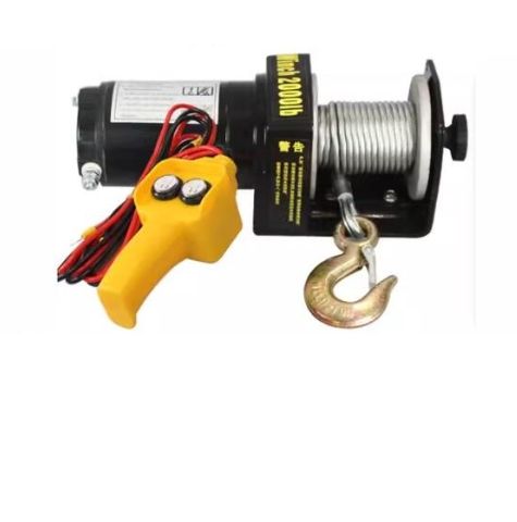 12Vウインチ 最大牽引力2000ポンド　ジムニー WEIMALL 電動ウインチ 12V 2000LBS（907kg） 電動 ウインチ 電動