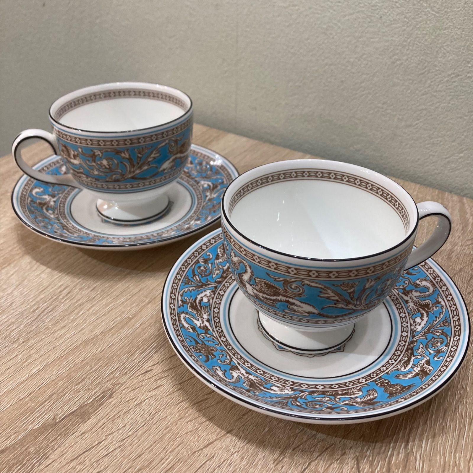 WEDGWOOD ウエッジウッド フロレンティーンターコイズ カップ&ソーサー 