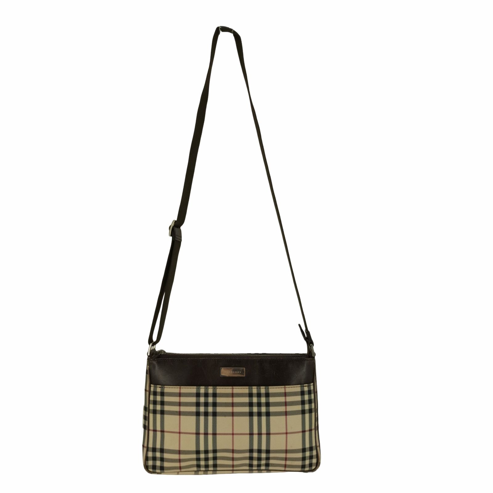 Burberrys ショルダーバッグ ノバチェック ヴィンテージ ロゴプレート Burberrys ショルダーバッグ ノバチェック ヴィンテージ ロゴ