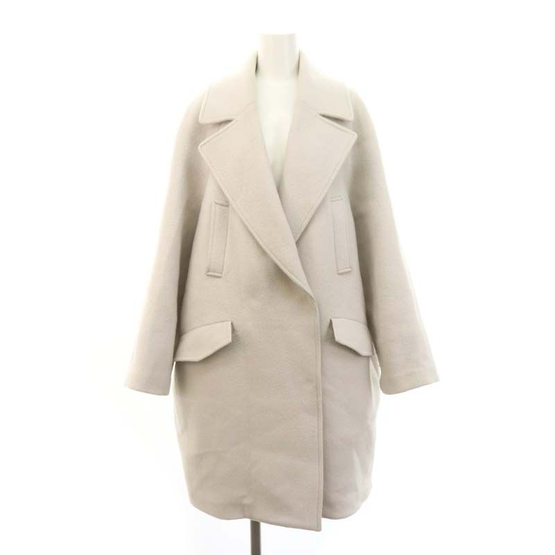 ルーニィ LOUNIE チェスターコート アウター ウール 38 ライトグレー 