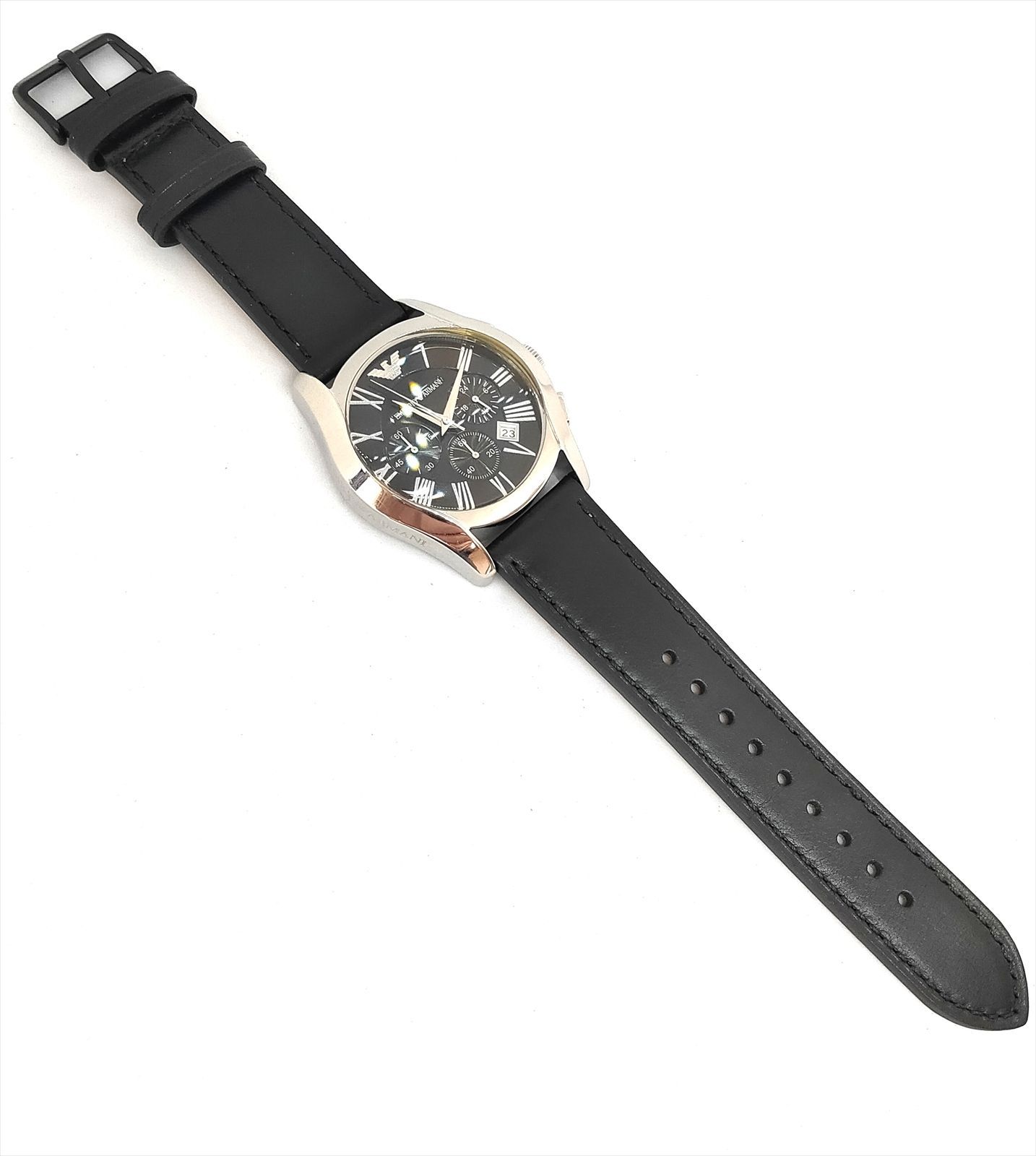 EMPORIO AR-1633 ARMANI クロノグラフ アルマーニ 腕時計 稼働品 
