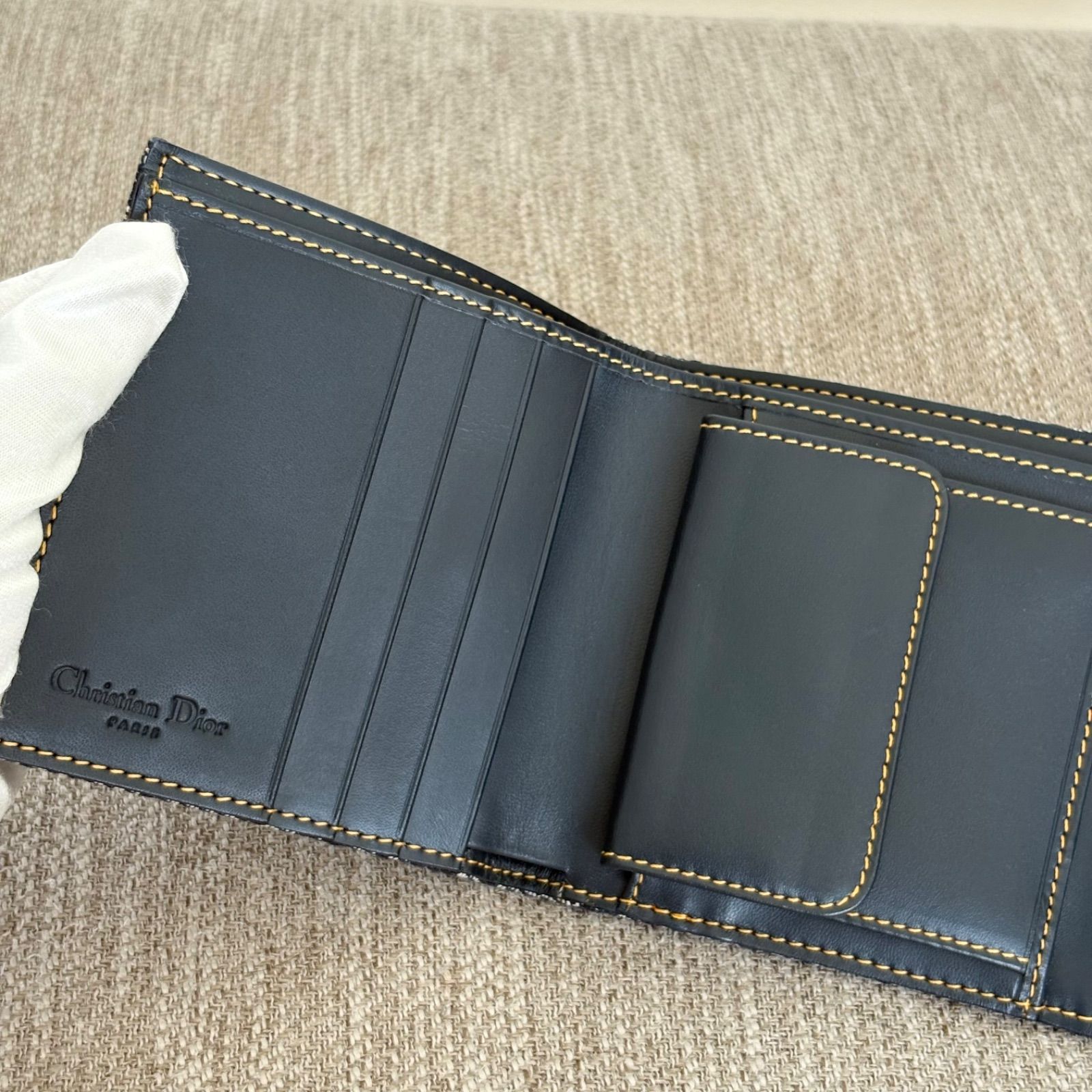 極美品】クリスチャンディオール パッチ トロッター柄 キャンバス