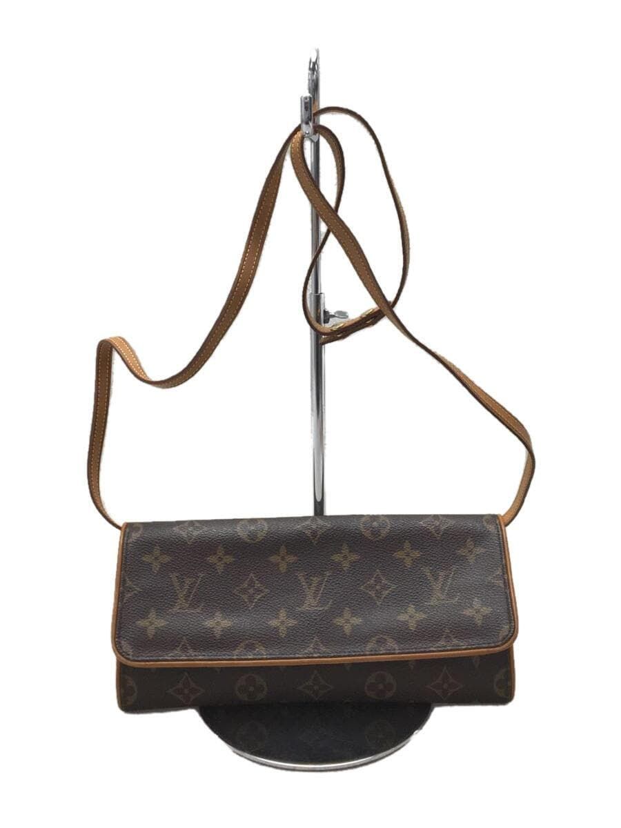 LOUIS VUITTON ポシェット・ツインGM_モノグラム_BRW PVC ブラウン - メルカリ