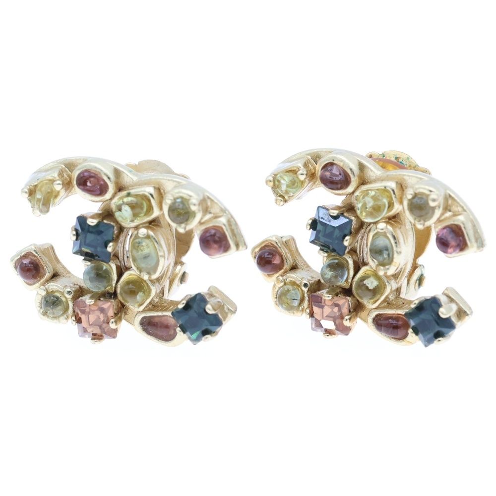 CHANEL COCOカラーストーンスウィングイヤリング 楽天市場】CHANEL シャネル COCO Earrings ピアス ココマーク CC