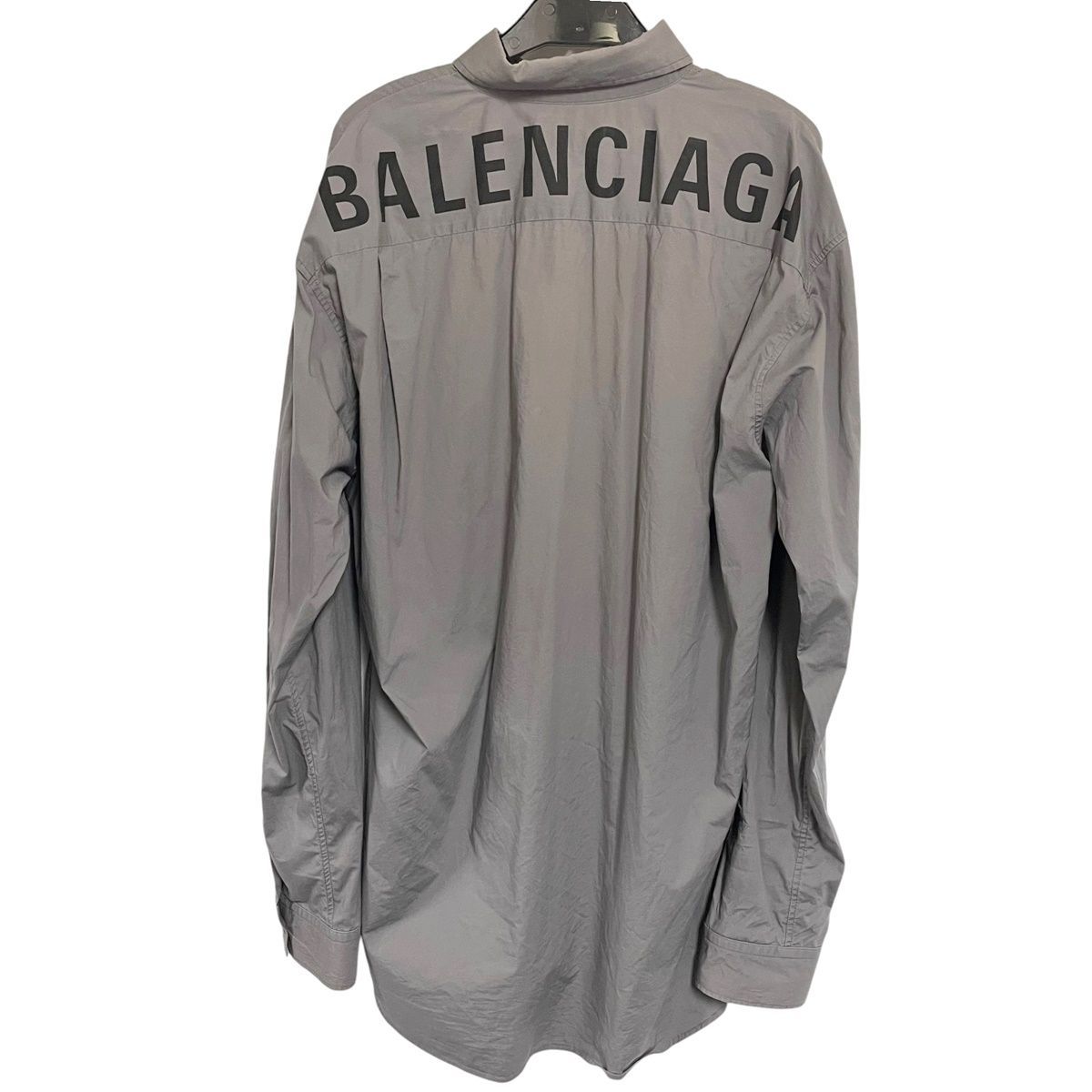 中古】 BALENCIAGA バレンシアガ バックロゴプリント シャツ 556878 