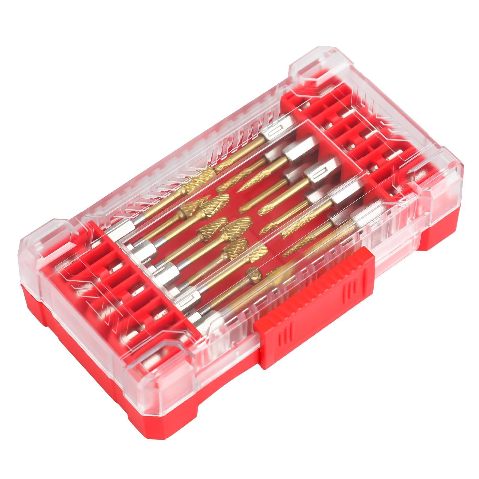 Size:Ф3mm-Ф6mm_Color:6.35mm軸 20本セット超硬バー タングステンバー ロータリーヤスリ タングステン製 リューター ビット 加工 ロータリーバー 高速度 工具 切削 研磨用(6.35軸 刃幅3mm/6mm)