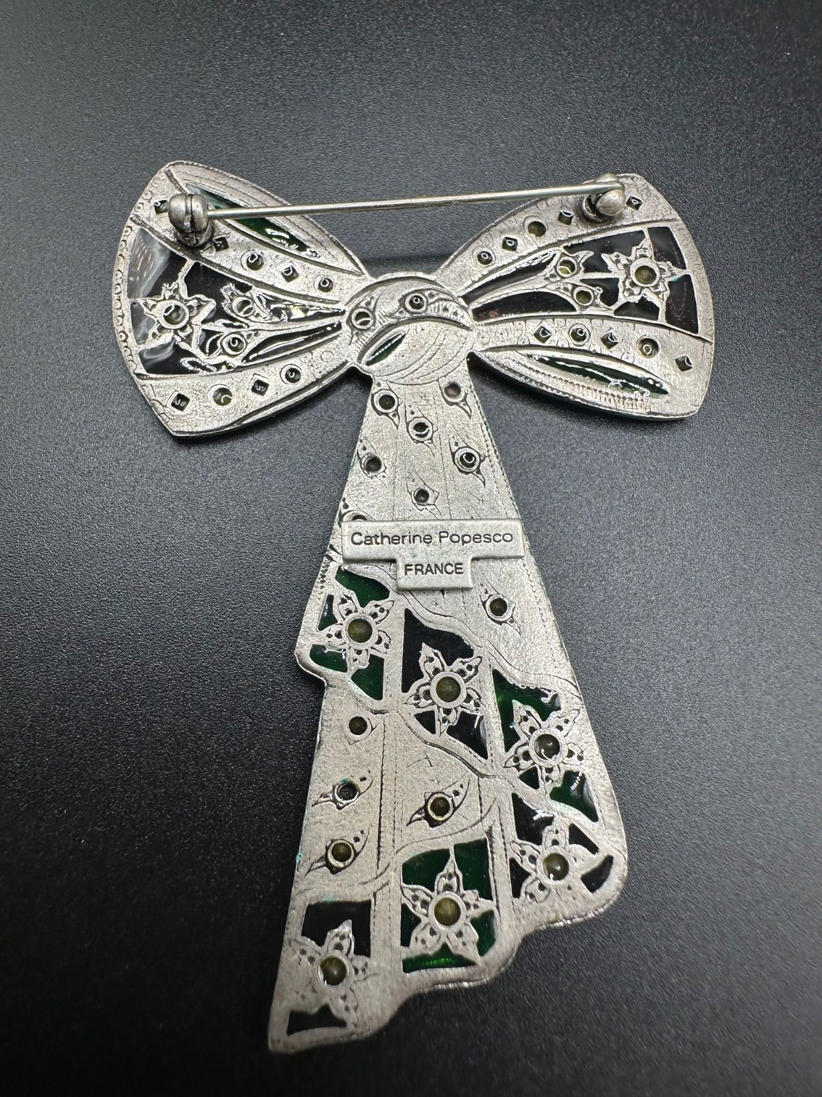 3008 Catherine Popesco FRANCE ヴィンテージブローチ リボン USTAUSTRALIA_COM_AU