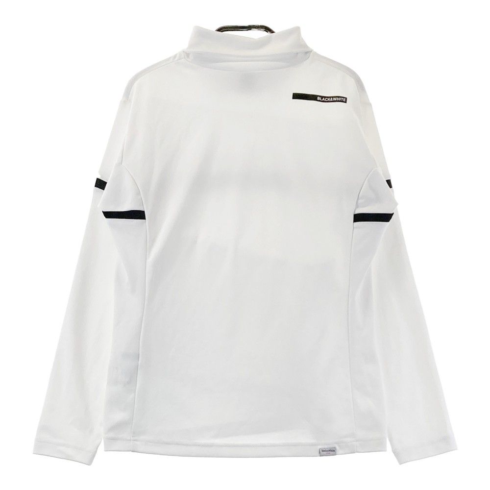 美品 ブラックアンドホワイト BLACKu0026WHITE レーヨン混 カットソーXL 美品 Black\u0026White ポロシャツ サイズL レディース 総柄 ゴルフ サイズ