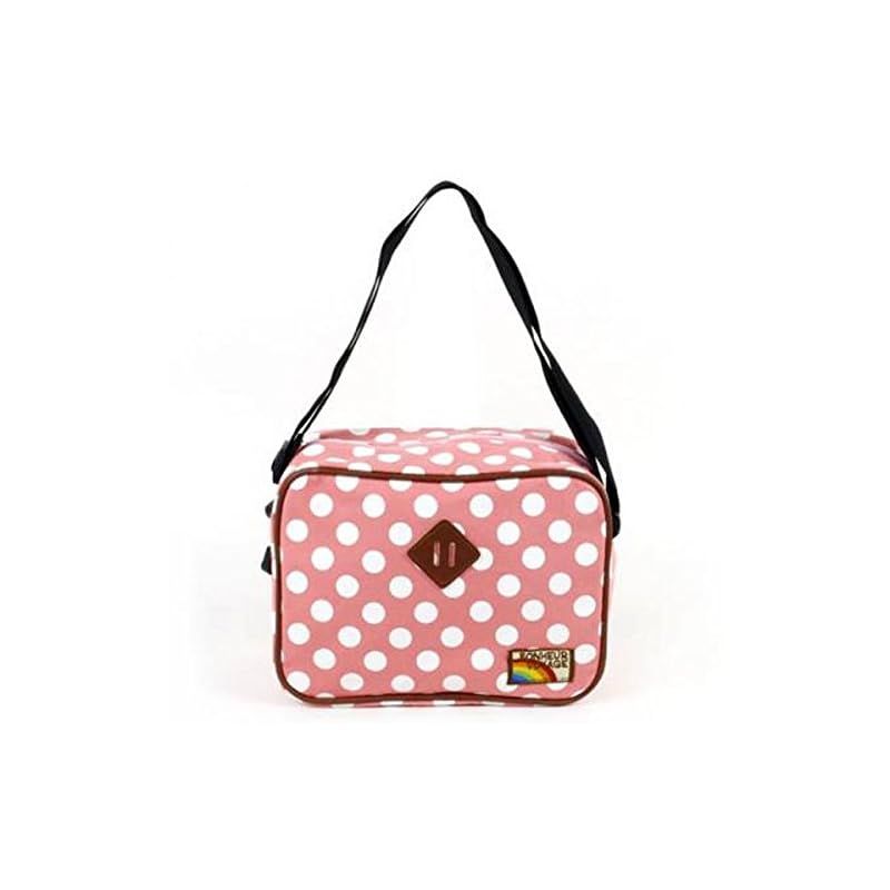 [モメンタムキッズ] ショルダーバッグ キッズ ドット ピンク 0