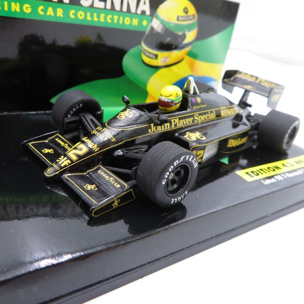 1/43 AYRTON SENNA RACING CAR COLLECTION Loutus98 T-Renault 1986 No.12 模型 Amazon.com: Minichamps Lotus Renault 98T A. Senna 1986 Dirty