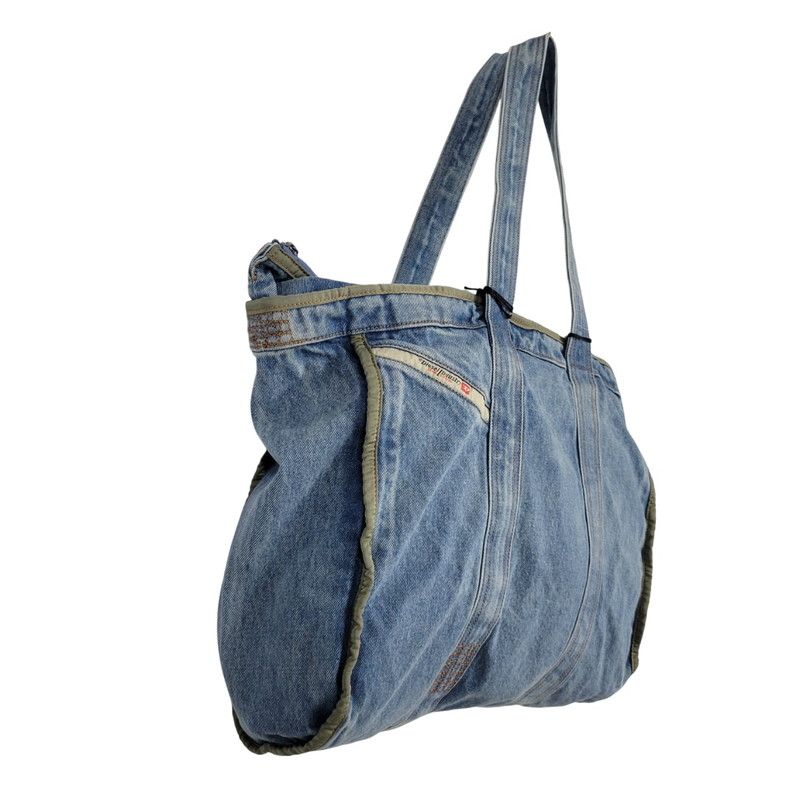 バッグ DIESEL NIMES DENIM TOTE BAG X08383 中古美品】DIESEL ディーゼル NIMES DENIM TOTE BAG X08383