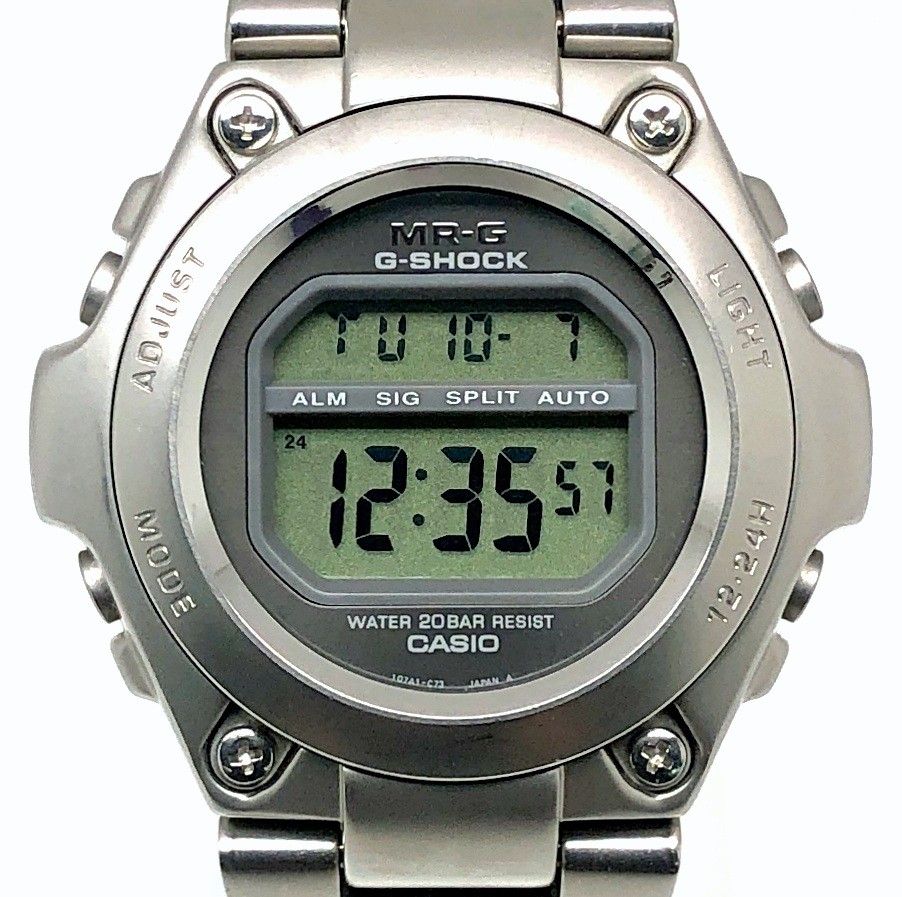 G-SHOCK ジーショック MRG-100-7 初代フルメタル MR-G ステンレス ELバックライト バックプロテクター 1996年11月発売
