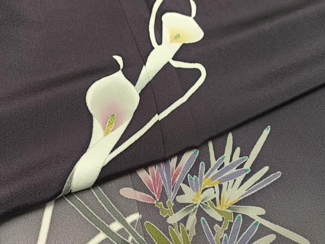 平和屋着物○本加賀友禅作家 松島 由美 訪問着 草花文 暈し染め さが美