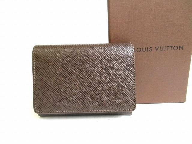 ルイヴィトン LOUIS VUITTON タイガ アンヴェロップ カルト ドゥ ヴィジェット 名刺入れ カードケース メンズ