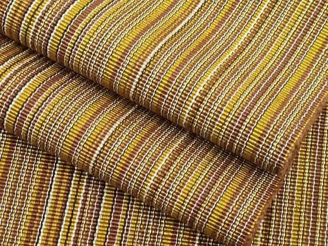 平和屋着物□極上 本場黄八丈 紬 一重帯 縞 逸品 DZAA8813kh5 - メルカリ