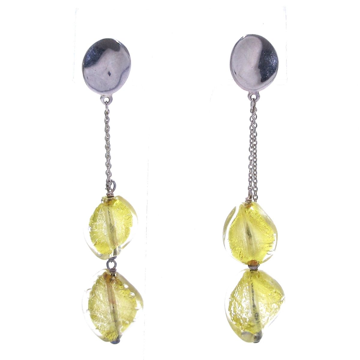 STAR JEWELRY スタージュエリー ピアス - シルバー×ゴールド