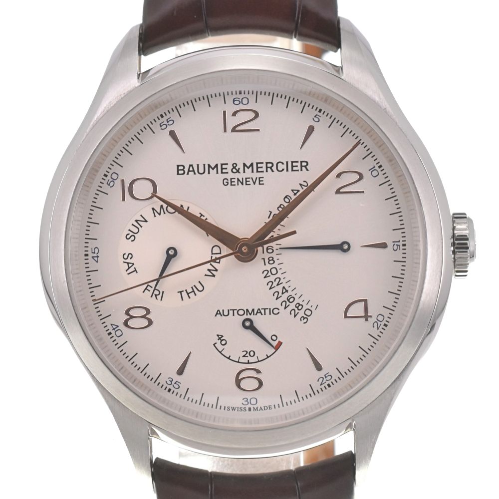 ボーム＆メルシェ Baume - Mercier MOA10149 クリフトン デイデイト 自動巻き メンズ 保証書付き I 139790