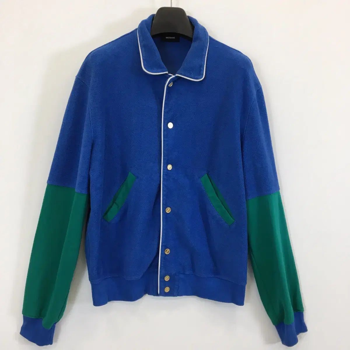 ウェルダン ゴールド コットン スウェット オーバージャケット