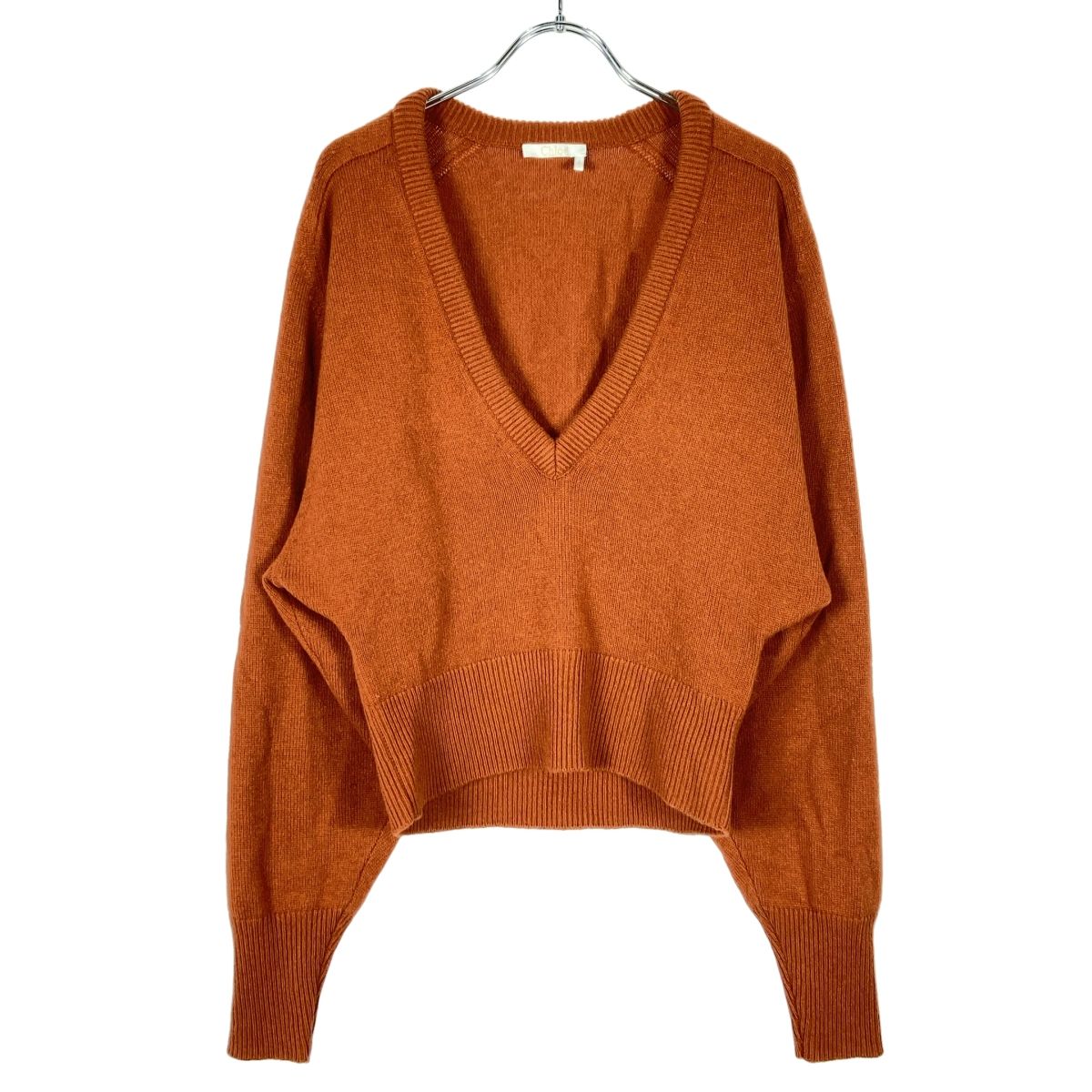 Chloe クロエ 18AW Vネックカシミヤニットセーター