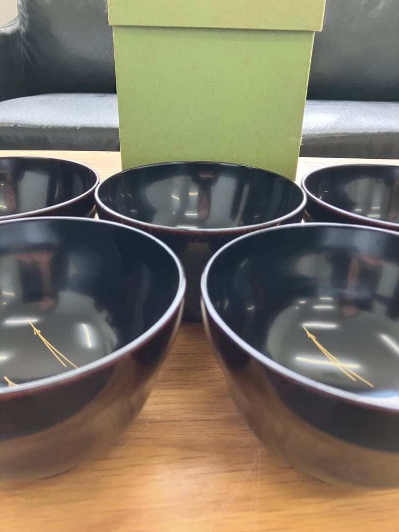 象彦 吸物椀 漆器 京都 うるし塗装 お椀 日本食器 ５客