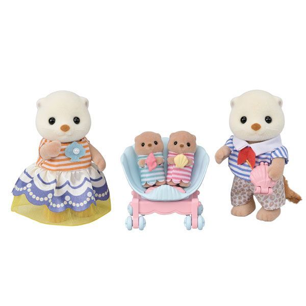 【新品】 エポック社 シルバニアファミリー Sylvanian ラッコファミリー Families STマーク認証 ドールハウス FS-54 おもちゃ 人形