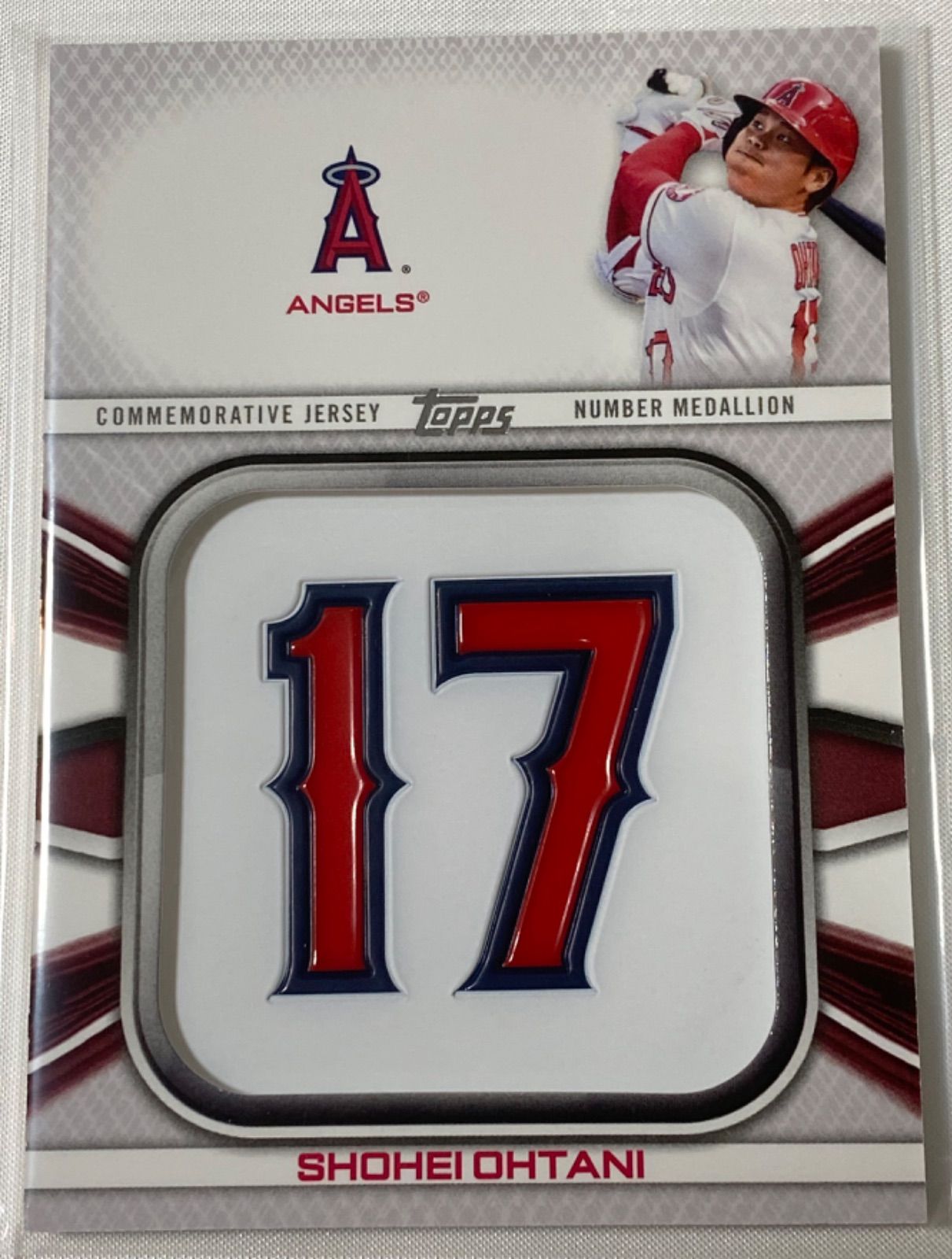 大谷翔平2022Toppsシリーズ1記念ジャージーナンバーメダリオン