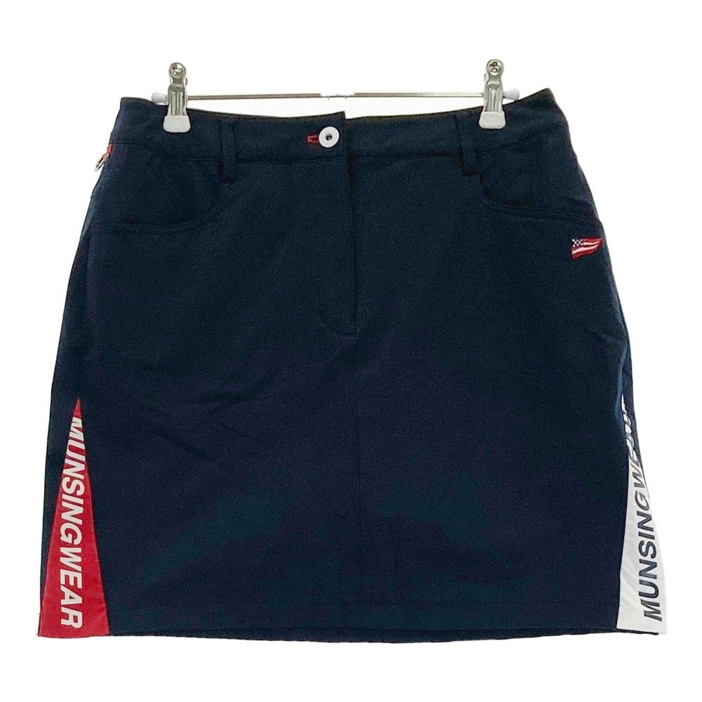 マンシングウェア ゴルフ スカート ネイビー サイズ11 サイズ：11 MUNSING WEAR マンシングウェア インナー付 ストレッチ