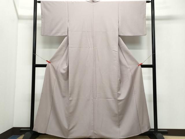 平和屋着物○洗える最高級着物 ＜英＞はなぶさ謹製 色無地 鳩羽鼠色  