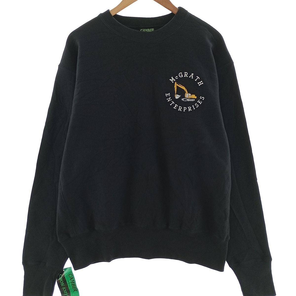古着 デッドストック DEADSTOCK CAMBER 刺繍 リバースウィーブタイプ  スウェットシャツ トレーナー USA製 メンズXL相当/eaa400075